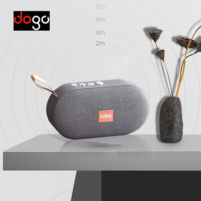 

DOGO T7 Fabric Wireless Bluetooth Speaker Round Portable Lanyard Mini Outdoor Portable Bluetooth Speaker Support TF Car Speakers