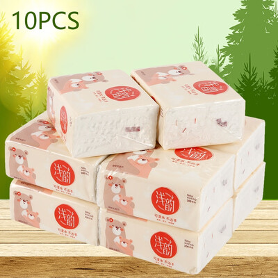 

10 pack 3 Ply Eco Friendly Soft Home Facial Tissue Paper Napkin Bathroom Kitchen Travel Car Tissue