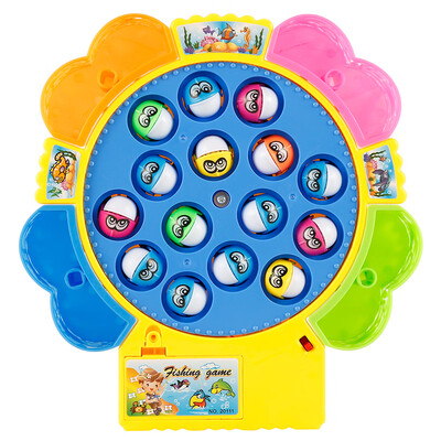 

Kids Fishing Game Toy Electronic Music Rotating Latch Magnetic Fish Toys Set