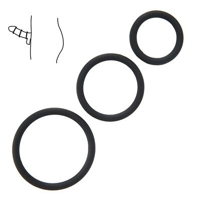 

Willstar 3pcs Soft Male Delayed Ejaculation Erection-Help Silicone Rings