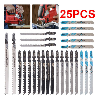 

525pcs T-shank Assorted Metal Steel Jigsaw Blade Set for Wood Fast Cutting
