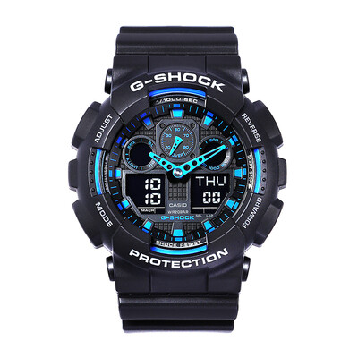 

CASIO watch G-SHOCK series multi-function sports mens electronic watch GA-100-1A2