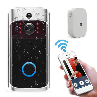 

1080P Video Doorbell WiFi Smart Wireless Doorbell HD WiFi Security Eye Doorbell Visual Recording Remote Control Home Monitor
