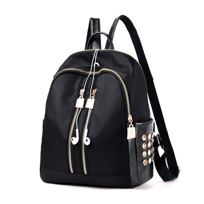

NovelTeez New contrast color womens backpack Korean version of the personality of the wild college wind bag backpack fashion simp