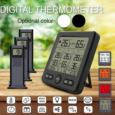 

Willstar New 1-with-3 Multi-function Wireless Thermometer&Hygrometer Indoor&Outdoor High Precision Thermometer