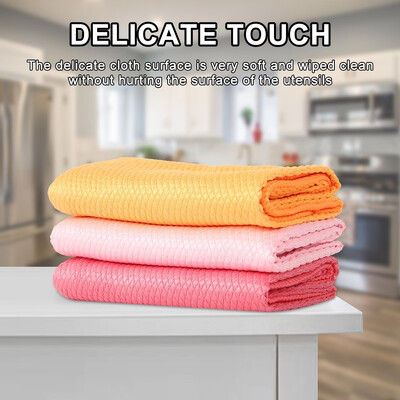 

Willstar 3 PCS 40cm X 60cm Microfiber Cloth for Kitchen Cleaning