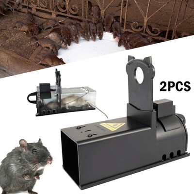 

2PCS Humane Mouse Trap Reusable Rodent Trap No Kill Mice Live Catcher Suitable for Rooms Offices Fields Warehouses