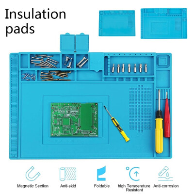 

Welding Insulation Table Mat Silicone Material Multi-purpose Magnetic Electronics Repair Pad