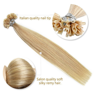 

Neitsi 12inch 50 Strands U Tip Hair Extensions Keratin Fusion Human Hair Extensions Straight