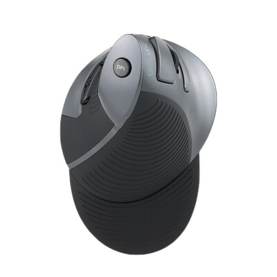 

Delux 24G Wireless Ergonomic Vertical Optical Mouse Computer Mice Adjustable 1600 DPI 5D Buttons with Removable Palm Rest