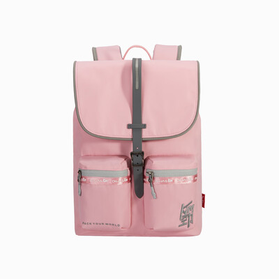 

OIWAS KiM KCB4900 Black Backpack Cool College School Student Canvas Daypack Fashion Rucksack Large Bookbag Water Resistant bag