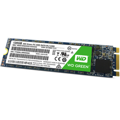 

Western Digital 120GB M2 SSD 2280 WD Green Series Internal Solid State Drive 6GbsWDS120G1G0BFor Desktop Computer