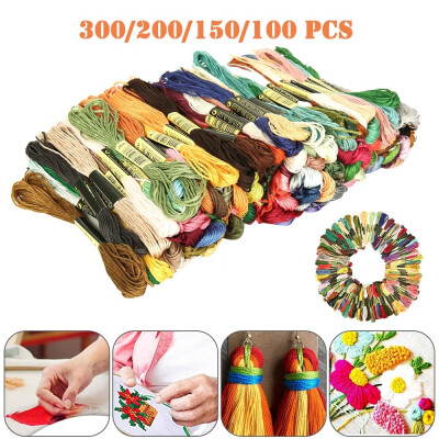 

300200150100 Colors Cotton DMC Cross Floss Stitch Thread Embroidery Sewing Skeins Multi Colors