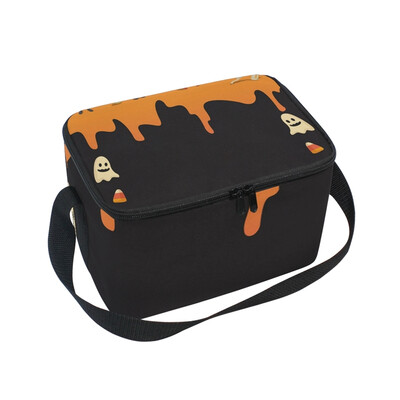 

ALAZA Lunch Box Insulated Lunch Bag Large Cooler Halloween Party Peeps Tote Bag
