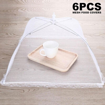 

Willstar 6PCS Foldable Umbrella Food Cover Tent Dome Net Umbrella Picnic Food Cover