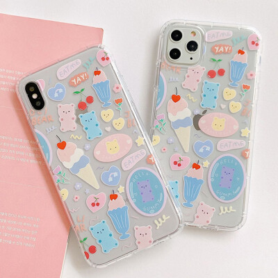 

IPhone case Cute Ice Cream Bear Pattern-For Iphone 66s