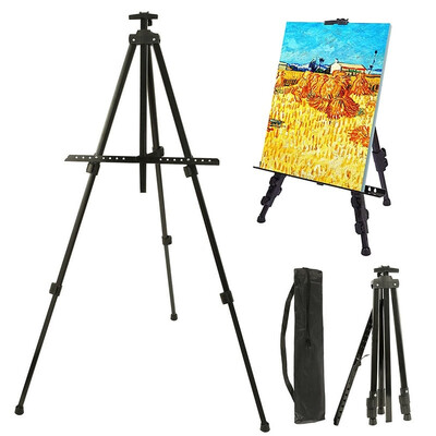 

Artist Adjustable Height Field Easel Stand Table Tripod Top Floor Art Easels