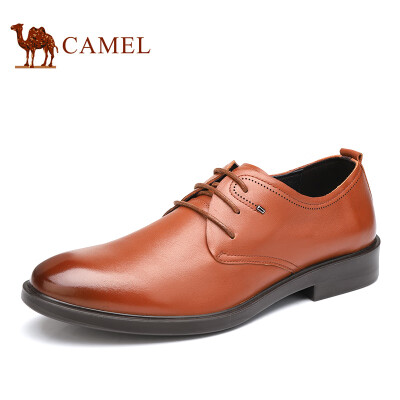 

Camel CAMEL cowhide lightweight office business casual shoes A912247470 yellow brown 41