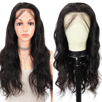 

Amazing Star Lace Wigs Brazilian Virgin Hair Body Wave Human Hair 360 Lace Wigs with Baby Hair Natural Color