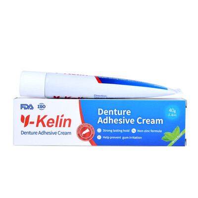 

Y-Kelin Denture Adhesive Cream Strong hold denture cream for full partial denture fixing adhesive denture bonding