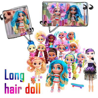 

Children Gift Surprise Long Hair Dolls Set Collectible Doll Blind Mystery with Acceessories