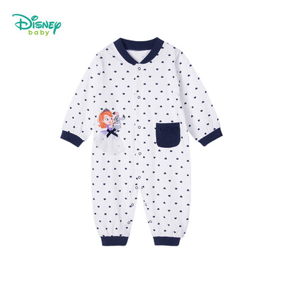 

Disney baby cotton printed front long sleeve jumpsuit newborn baby romper romper out of service 191L775 Navy 6 months height 66cm