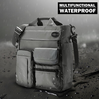 

Mens Fashion Crossbody Messenger Bag Multi-functional Shoulder Bag Laptop Bag