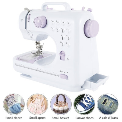 

12 Flower Type LED USB Electric Sewing Machine Pedal 2 Speed Adjustable Multifunction Quilting Household Desktop Sew Tool