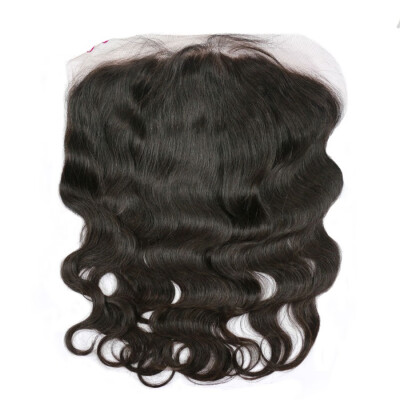 

Osolovely Hair 9A Grade Virgin Human Hair Lace Frontal Closure 13x6 Lace Frontal Free Part Bleached Knots With Baby Hair