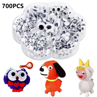 

700pc Mixed Size Pack Googly Eyes Self Adhesive Peel & Stick Wiggly Wobbly Eyes