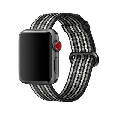 

Rainbow Woven Nylon Band For Apple Watch Strap Iwatch Series 4 3 2 1 38mm42mm44mm40mm wrist bracelet fabric belt