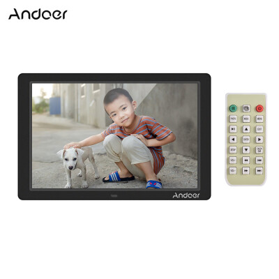 

Andoer 121 Inch Digital Photo Frame LED Screen Eletronic Picture Album High Resolution 1280800169 Clock Calendar 1080P HD Vi