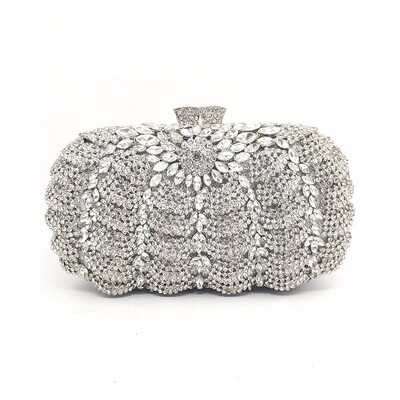 

Elegant diamonds bag evening party rhinestone hollow out clutches women crystal purses bridal wedding party clutches