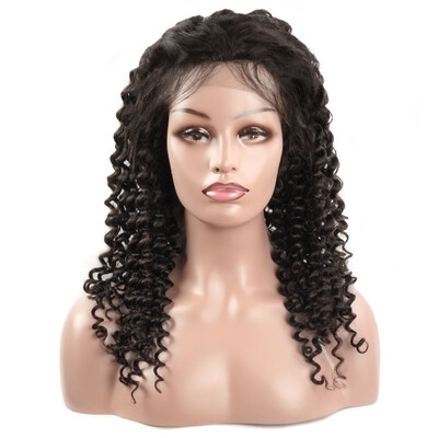 

Ishow 7A Deep Wave Virgin Hair Non-Remy Full Lace Human Hair Wigs