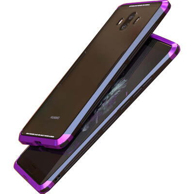 

Luxury Bumper sFor Huawei Mate 10 Pro Case With Transparent Glass Cover Phone Frame Cover sFor coque Huawei Mate 10 Case 10PRO