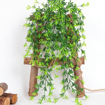 

Willstar 2PCS Artificial Ivy Flower Fake Garland Basket Hanging Vine Plant Home Decor-Green
