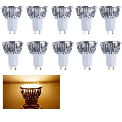 

Supli 10 Pcs 5W Gu10 Led Spotlight 4 Cob 500 Lm Warm White Cool White Dimmable Ac 220 - 240