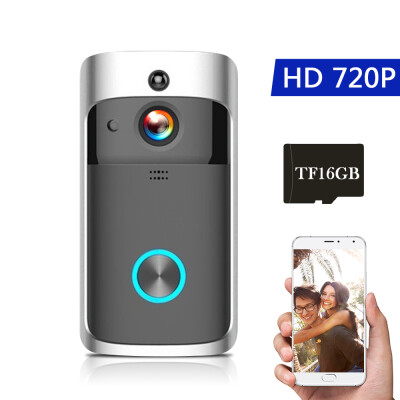 

WiFi Smart Wireless Security DoorBell Smart HD 720P Visual Intercom Recording Video Door Phone Remote Home Monitoring Night Vision