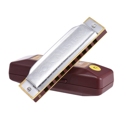 

Suzuki 1072-C Folkmaster Standard 10-Hole Diatonic Harmonica Key of C 20 Tone for Beginner Student