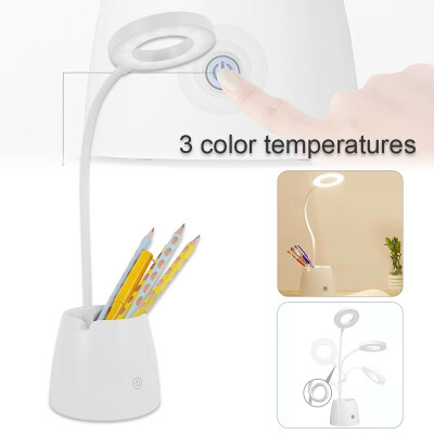 

3 Modes Dimmable Touch Sensor USB Charge LED Desk Table Night Bedside Reading Lamp Light