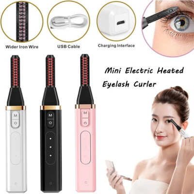 

Willstar Heated Eyelash Curler Electric Mini Eyelashes Curlers Double Heating Wires Natural Eye Lashes Curling 24h Long Lasting