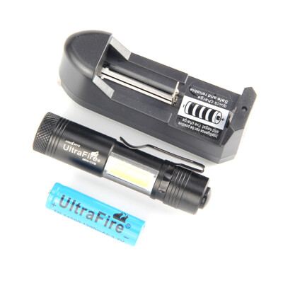 

UltraFire MINI - COB 250 Lumens XPE 4 - Speed Clip Flashlight Kit
