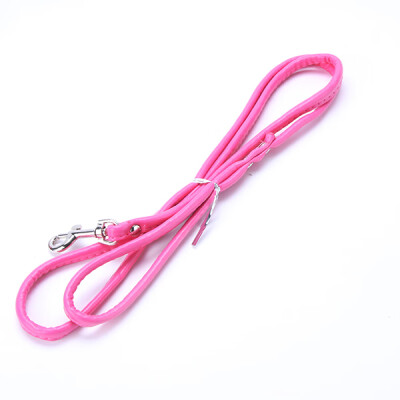 

Pet Dog PU Leather Training Leash Lead Strap Rope Adjustable Traction Collar Basic Dog Leashes