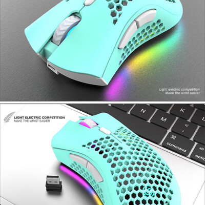 

Willstar Gaming Mouse 7 Keys 12000 DPI RGB Light Effect Wireless Hollow Mice