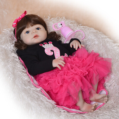 

Collection 11 Inch Princess Girl Doll Mini Reborn Babies Full Silicone Vinyl Newborn Dolls With Clothes Kids Birthday Gift