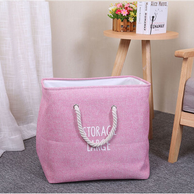 

NeillieN Folding Dirty laundry basket folding basket cotton&hemp basket household basket dirty basketstorage bagbucket