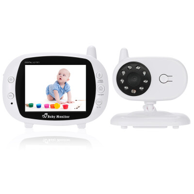 

35in Baby Monitor 24GHz Wireless with 8IR LED Two Way Intercome 3 Lullabies Temperature 850