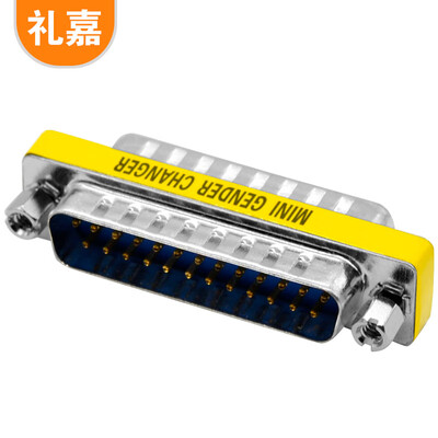 

LIJIA GG-DB25 double row parallel port 25 pin to 25 pin adapter 25 male 25 male DB25 male to male connector printer card reader plug support mutual