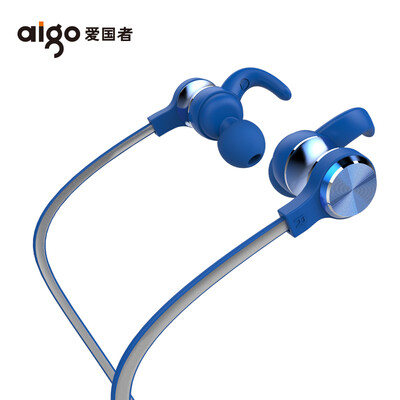 

Patriot aigo S55 in-ear Bluetooth wireless headset sports headset mobile gaming headset Apple Andrews universal running magnetic with wheat blue