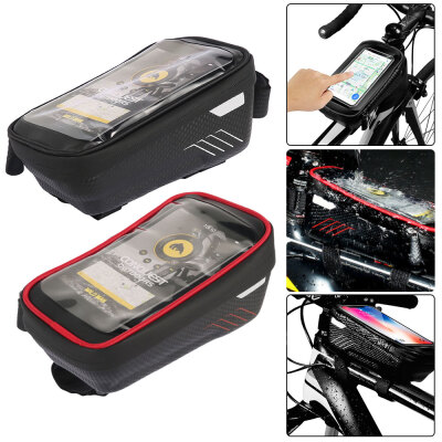 

Willstar Frame Bag Cycling Bike Bicycle Front Top Tube MTB Waterproof Phone Holder Bag US